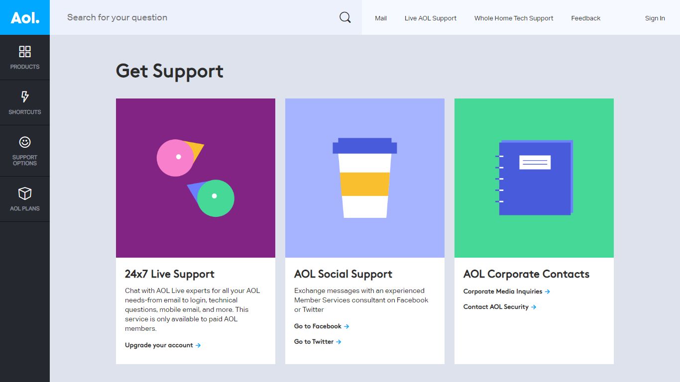 Get Support-AOL Help