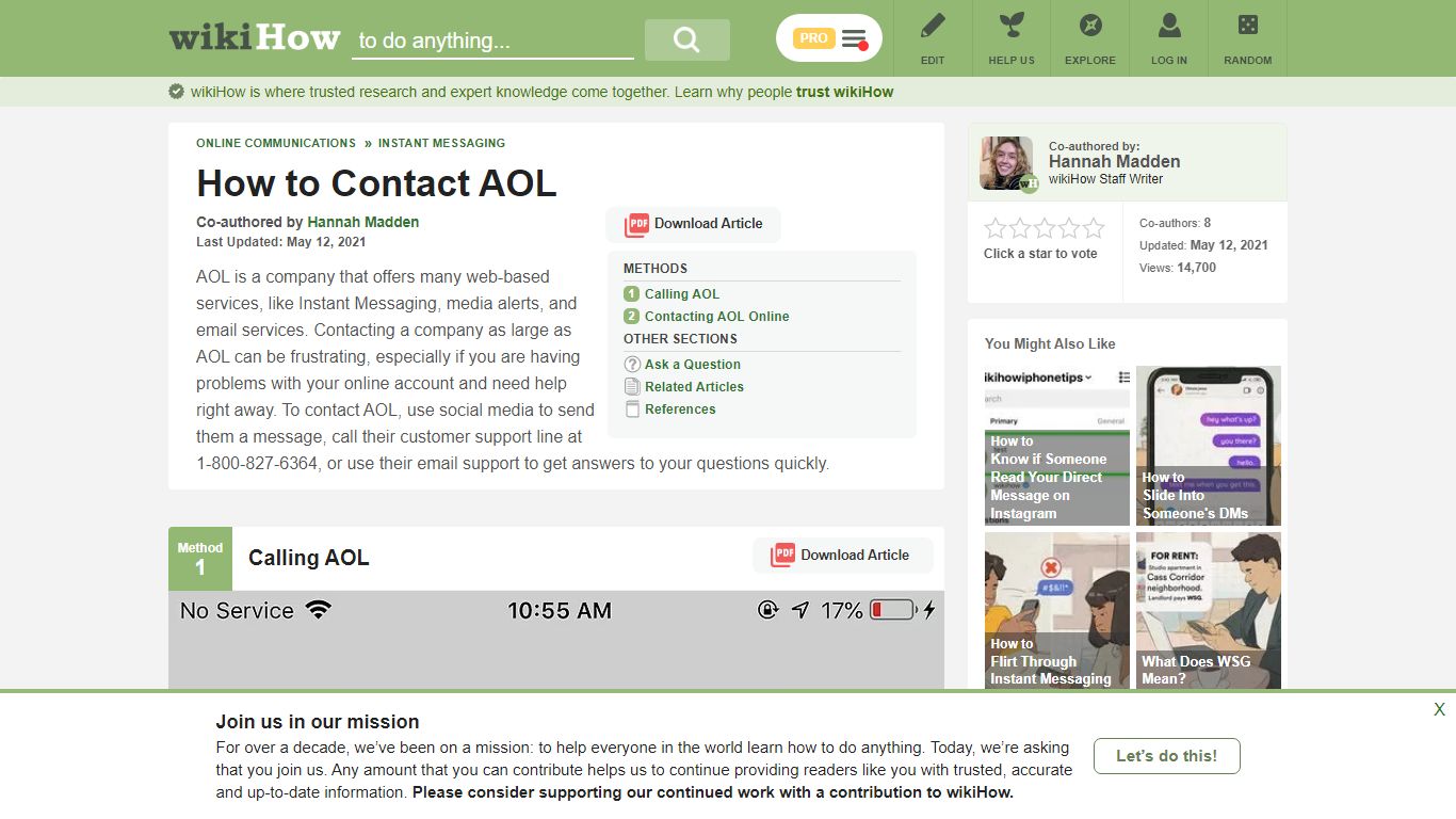 Simple Ways to Contact AOL: 7 Steps (with Pictures) - wikiHow