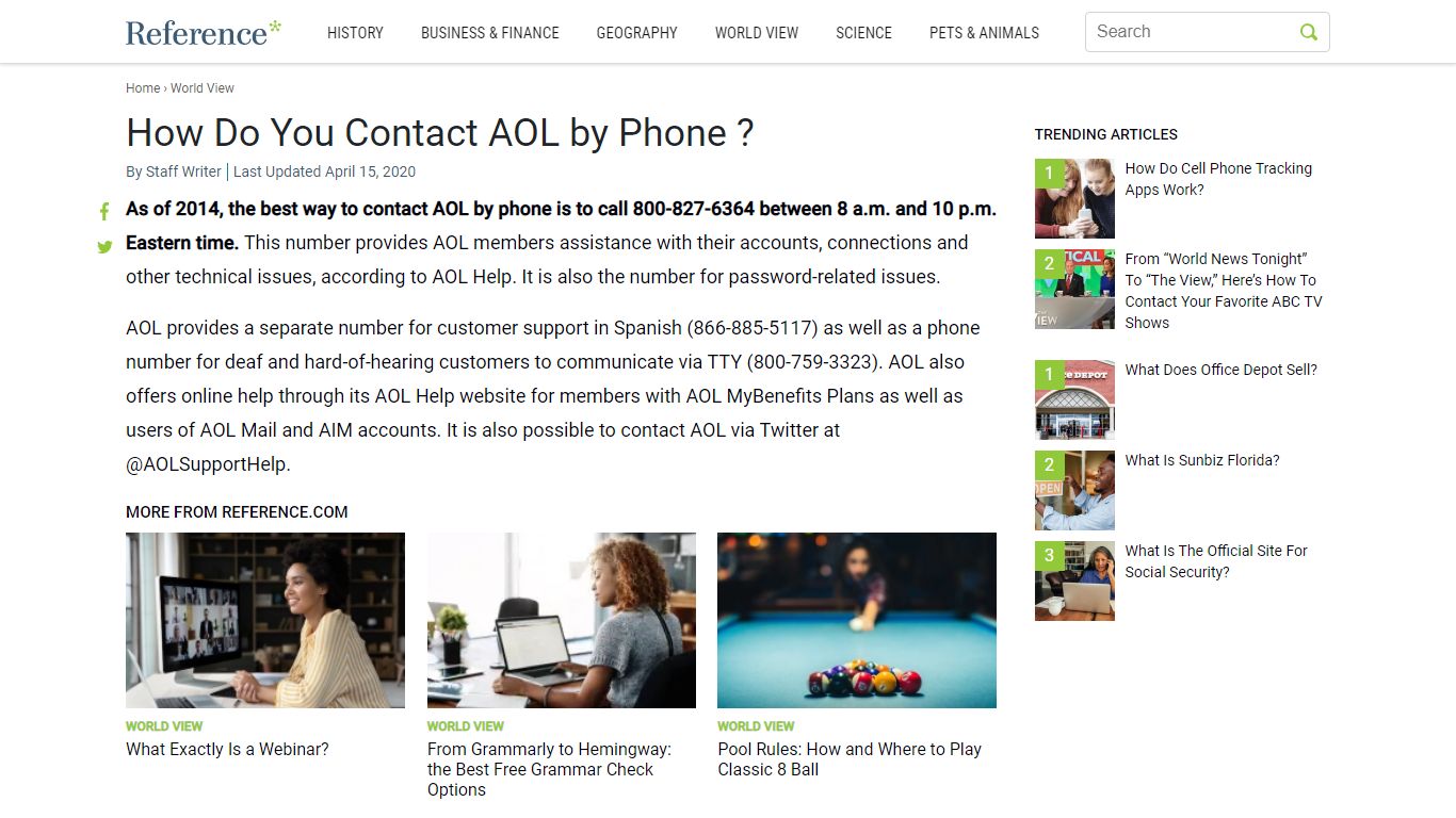 How Do You Contact AOL by Phone - Reference.com